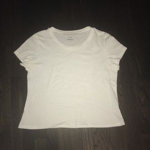 Aeropostale white croped shirt